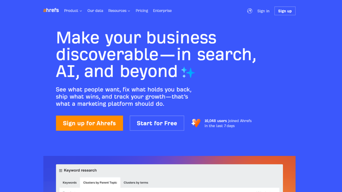 Ahrefs SEO Tool
