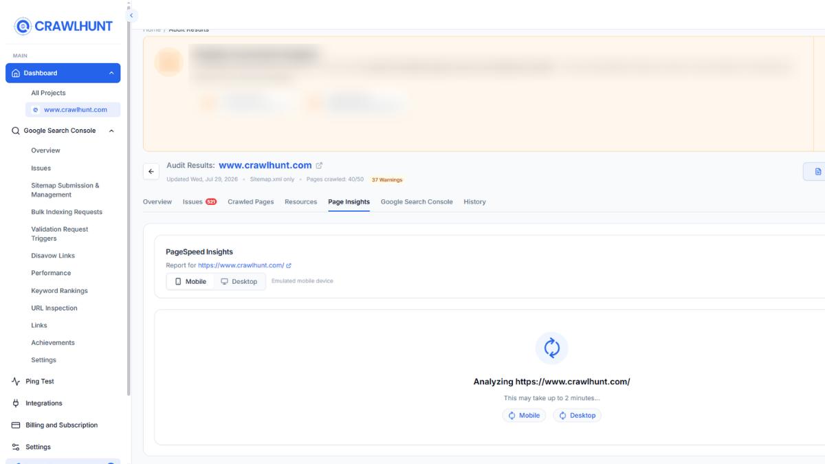 page-insights-performance-analysis Page Insights and Run Performance Analysis