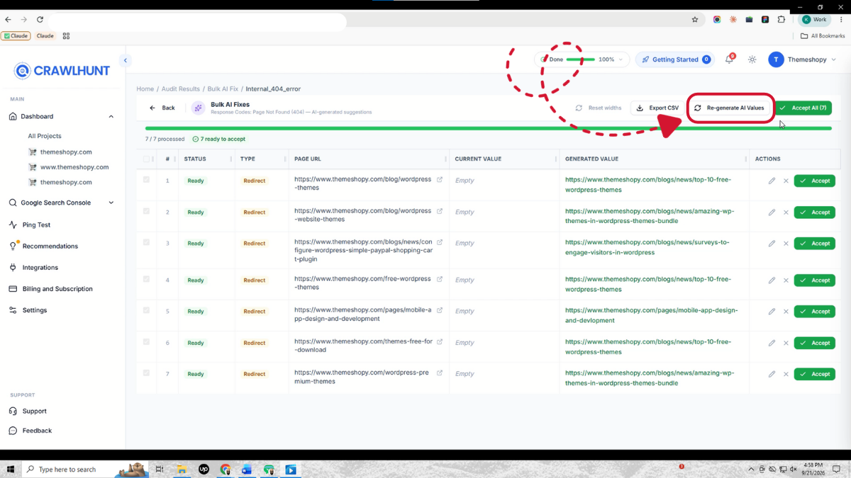 generate-ai-redirect-suggestions Generate AI Redirect Suggestions