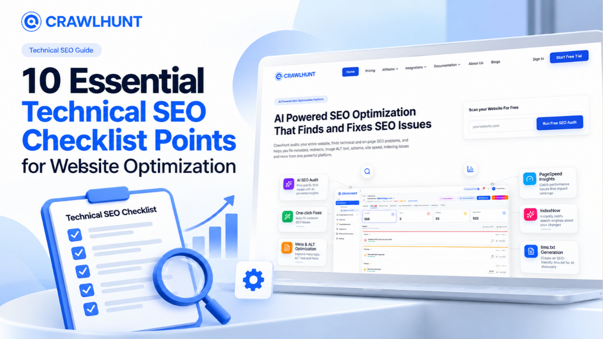 10 Essential Technical SEO Checklist Points for Website Optimization