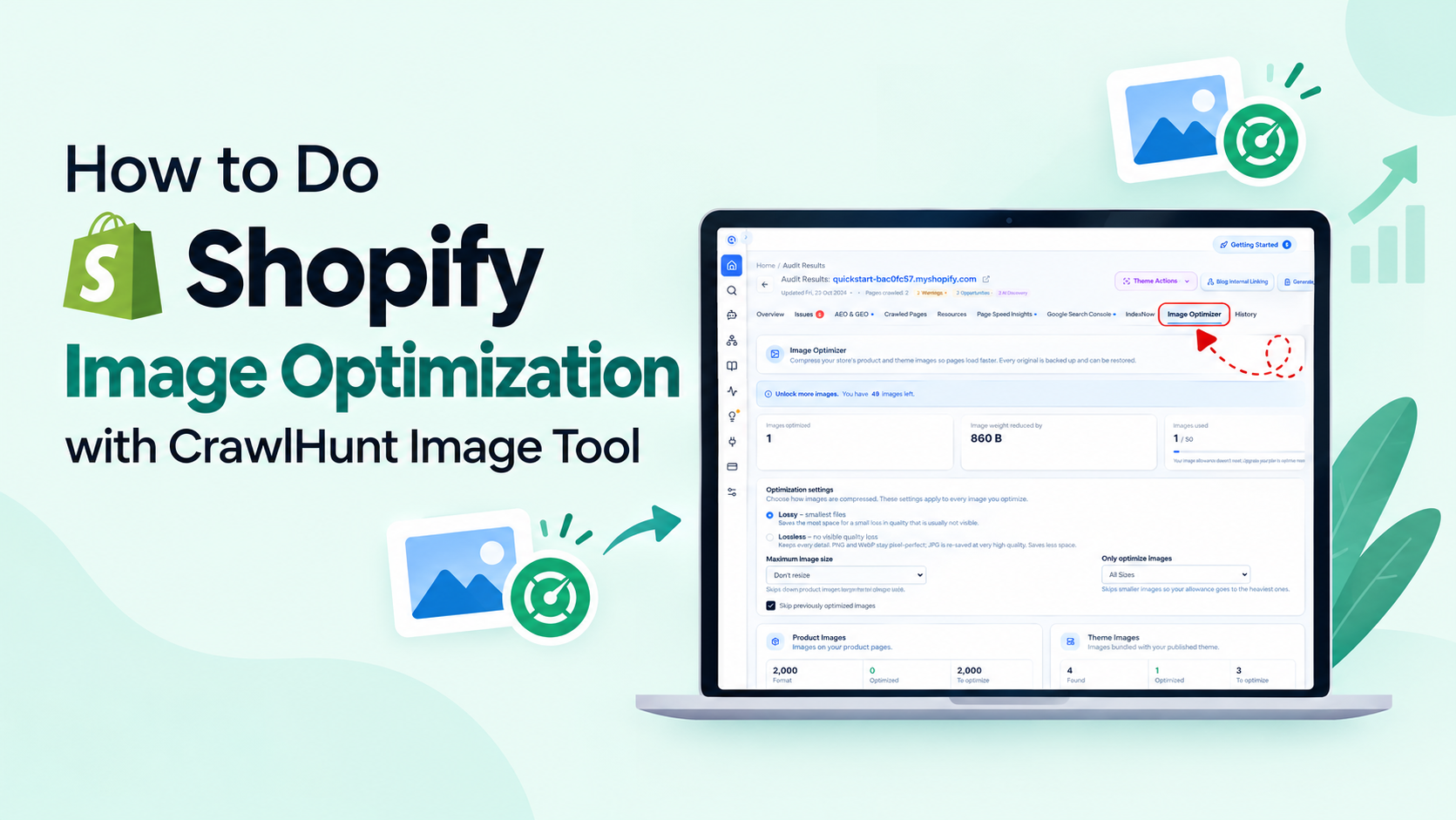 How to Do Shopify Image Optimization with CrawlHunt Image Tool